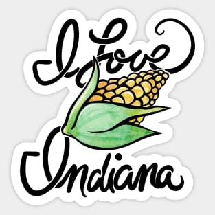 I love Indiana Sticker